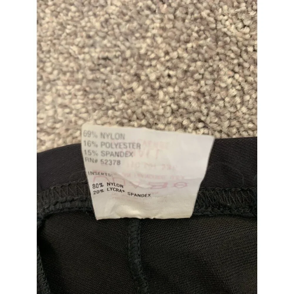 Bellwether Men's Padded Cycling Shorts Size S Black Green Road Bike Bicycle GUC